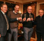 David Dreese (Amrâth Hôtels), Michiel Heijligers (AHM Holding), Luc van Bussel (AHM Holding) en Giovanni van Eijl (Amrâth Hôtels)