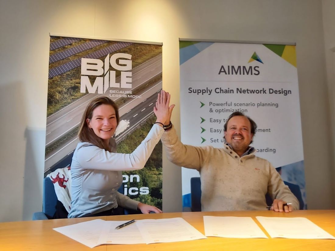 AIMMS en BigMile werken samen om CO2-uitstoot te verminderen